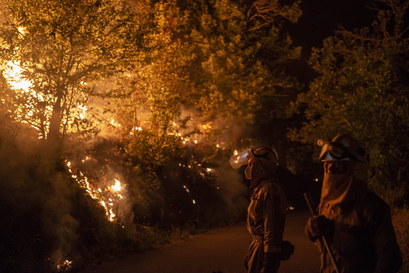 Las impresionantes imágenes de los incendios en España