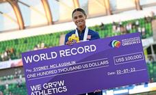 Sydney McLaughlin ya es leyenda: dos récords mundiales de 400 vallas en un mes