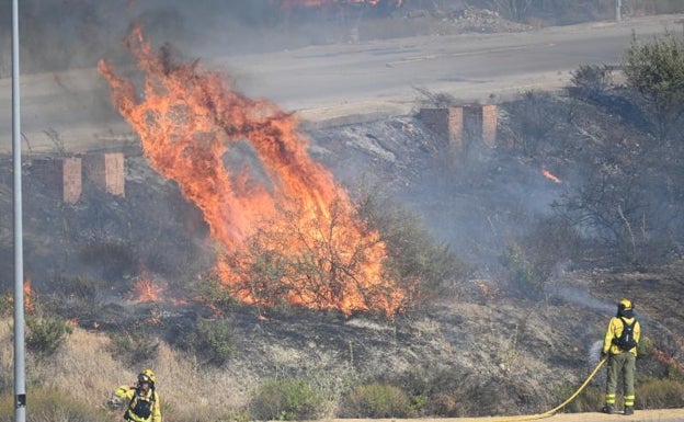 Tres incendios simultáneos ponen en jaque a los operativos del Infoca en Málaga