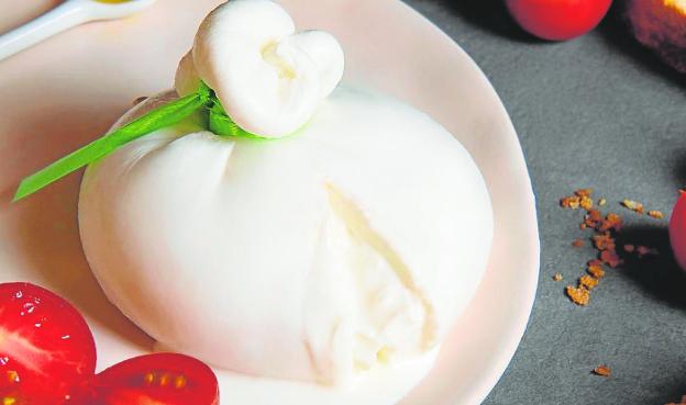 Mozzarella de Campania y burrata de Apulia