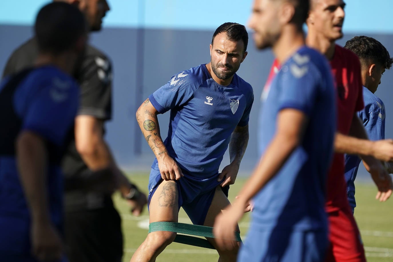 Las fotos del regreso del Málaga a La Rosaleda para preparar el estreno en Liga