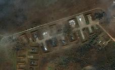 La enorme devastación que muestran las imágenes de satélite certifican que las explosiones en Crimea no fueron un accidente
