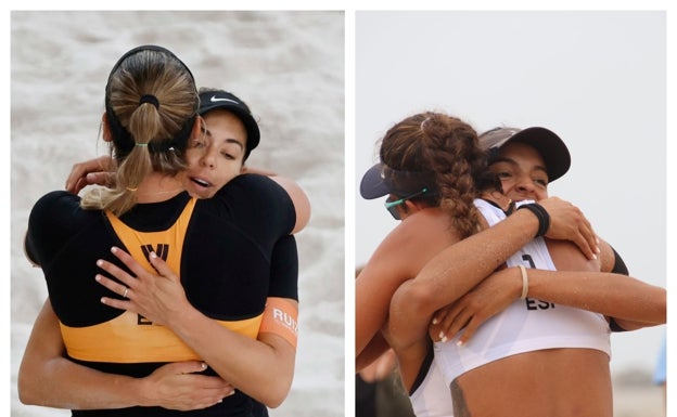 Ángela Lobato y Sofía González superan la fase de grupos del Europeo de voley-playa