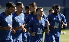 El Málaga ya se entrena con los nuevos fichajes Villalba y Hervías