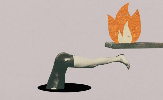 El hombre del trampolín