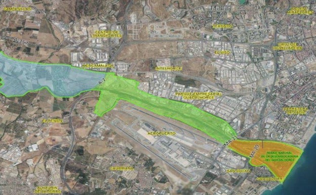 Málaga convertirá el tramo urbano del Guadalhorce en un gran parque natural