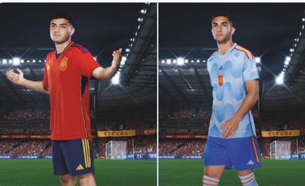 La selección española de fútbol presenta sus equipaciones para el Mundial 2022 de Catar