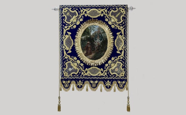 La Patrona estrenará en su procesión un estandarte bordado con una antigua pintura