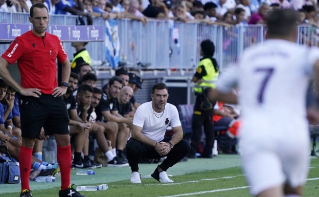 Guede, tres triunfos en sus doce partidos al frente del Málaga