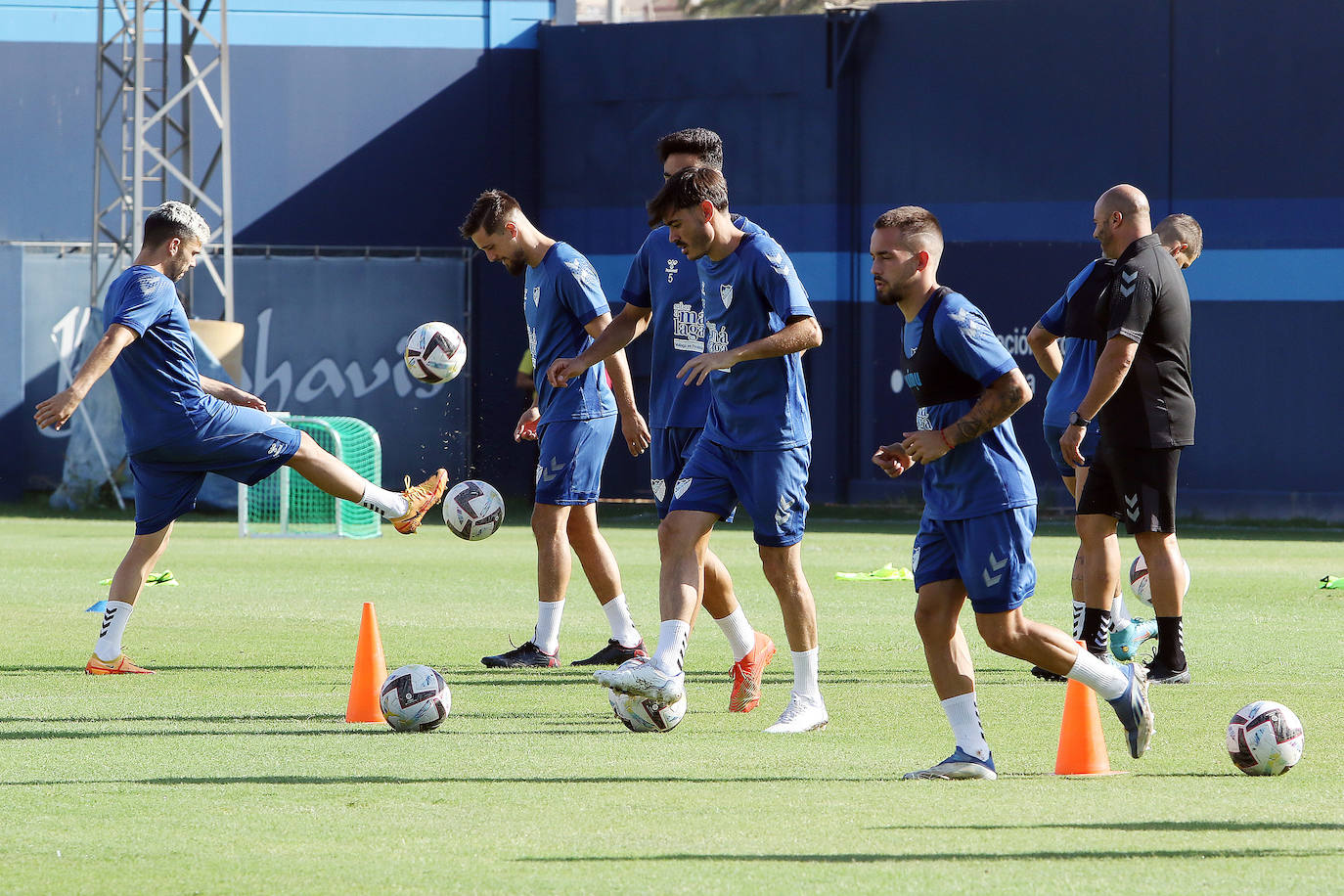 Imágenes del entrenamiento del Málaga de este miércoles 14 de septiembre