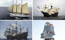 Horarios y precios de las visitas a los cuatro barcos históricos atracados en el Puerto de Málaga este fin de semana