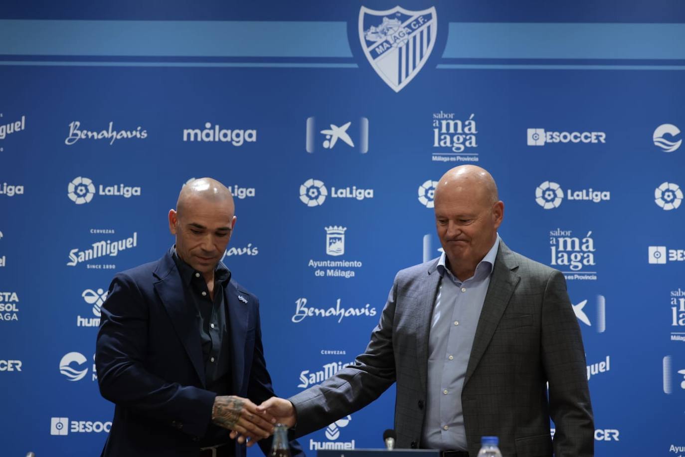 Presentación de Pepe Mel como entrenador del Málaga
