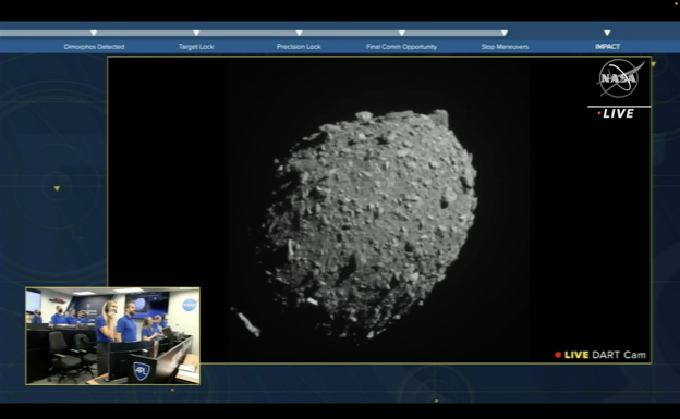 Misión, salvar a Tierra: la sonda DART impacta con éxito contra el asteroide Dimorfo