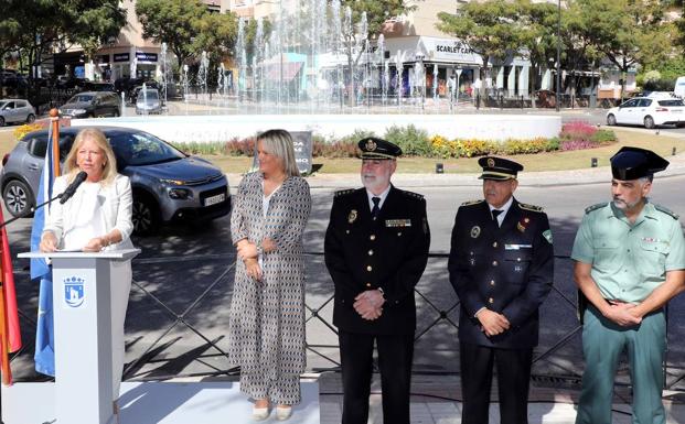 María del Mar Blanco inaugura en Marbella una fuente en memoria de las víctimas del terrorismo