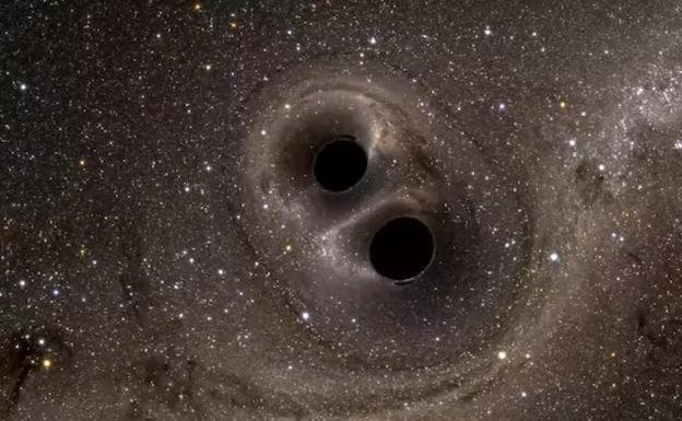 Dos agujeros negros hacia una colisión inminente que sacudirá la estructura del espacio-tiempo