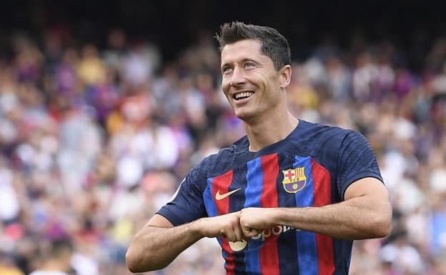 El Barça presume del mejor Lewandowski jamás visto