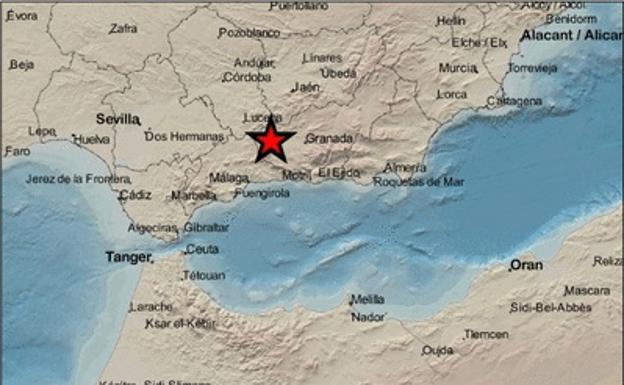 Un terremoto en Granada de 3.6 se deja sentir en Málaga