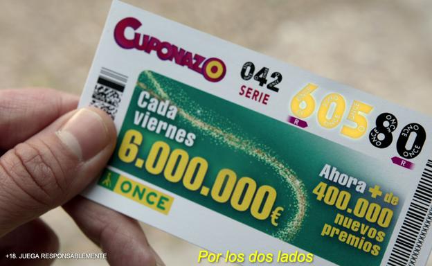 La ONCE anuncia cambios en los premios del Cuponazo