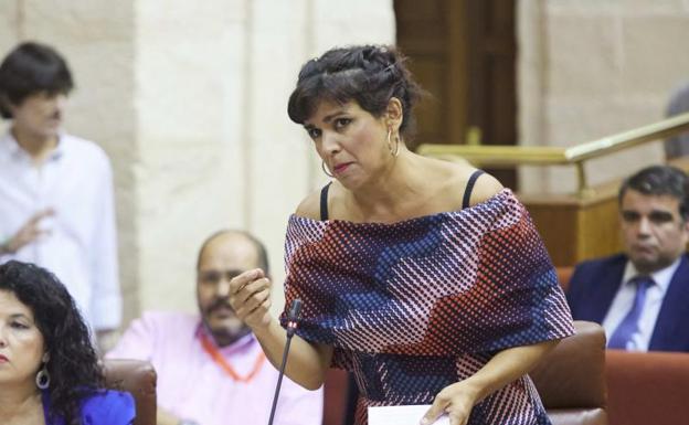 Teresa Rodríguez plantea equiparar el sueldo base de los parlamentarios andaluces al salario medio en la comunidad