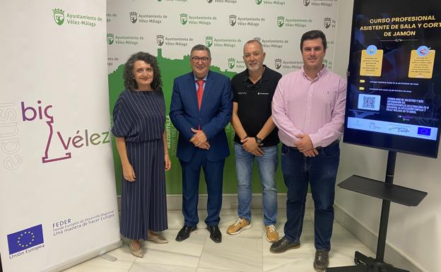 Pilotaje de drones y cortador de jamón, cursos que se impartirán en Vélez-Málaga con fondos europeos