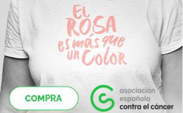 La AECC de Málaga vende camisetas para investigar y aumentar la supervivencia del cáncer de mama