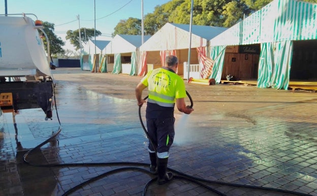 Operativo especial de limpieza con 60 efectivos y 8 vehículos para la feria de San Pedro