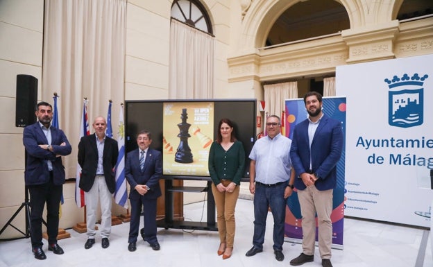 Albornoz, Grigoryan y Hagesather, en el Ciudad de Málaga de ajedrez