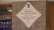 Madrid homenajea a Enrique San Francisco con una placa donde residió