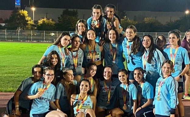 El Trops-Cueva de Nerja, campeón y subcampeón de España de atletismo por equipos en la categoría sub-16