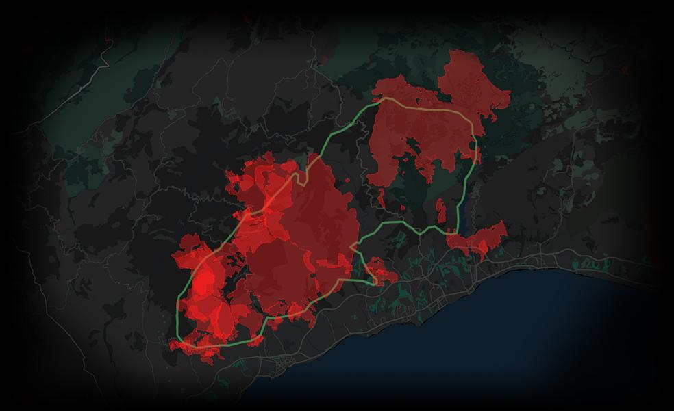 Sierra Bermeja, medio siglo castigada por los incendios