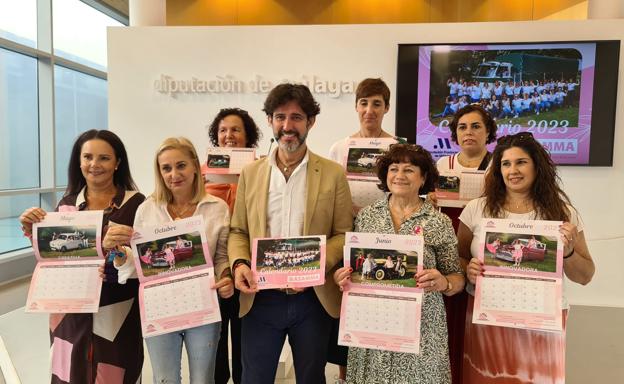 Presentan un calendario solidario para dar visibilidad a las mujeres con cáncer de mama de Málaga