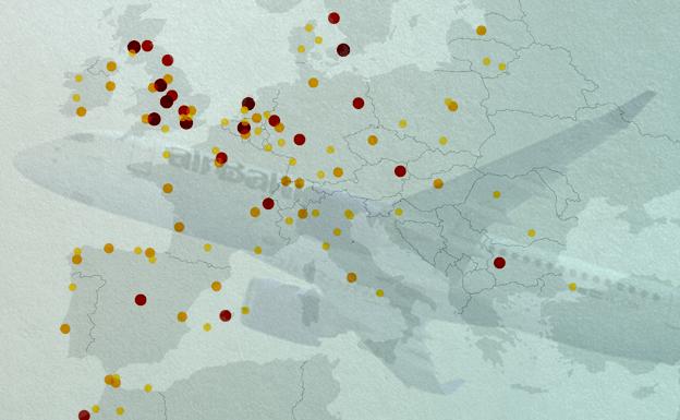 ¿A qué destinos se puede volar desde Málaga sin escala?