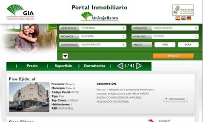 A la venta miles de pisos en Andalucía desde 1.000 euros en la web de Unicaja