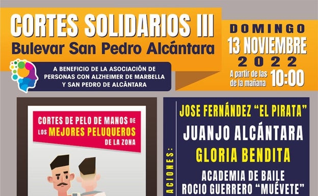 Cortes de pelo solidarios en San Pedro a beneficio de la Asociación de Personas con Alzheimer