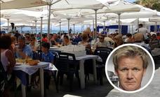 El televisivo chef Gordon Ramsay, en el restaurante El Tintero de Málaga