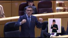 Bolaños pide "homologar" el CP a Europa para alejarse del "Spain is different" de Vox