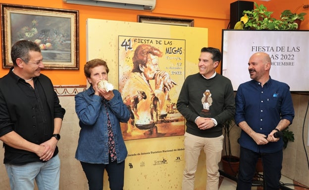 El cocinero Enrique Sánchez y el cantante José Manuel Soto, pregonero y actuación de la Fiesta de las Migas de Torrox