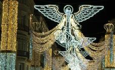 Los horarios de los tres espectáculos de luces de Navidad de Málaga