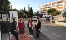 Nuevo acerado y reordenación de los aparcamientos en la urbanización El Palomar de Marbella