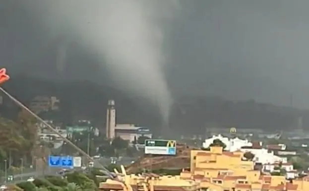Un tornado provoca numerosos daños en Marbella