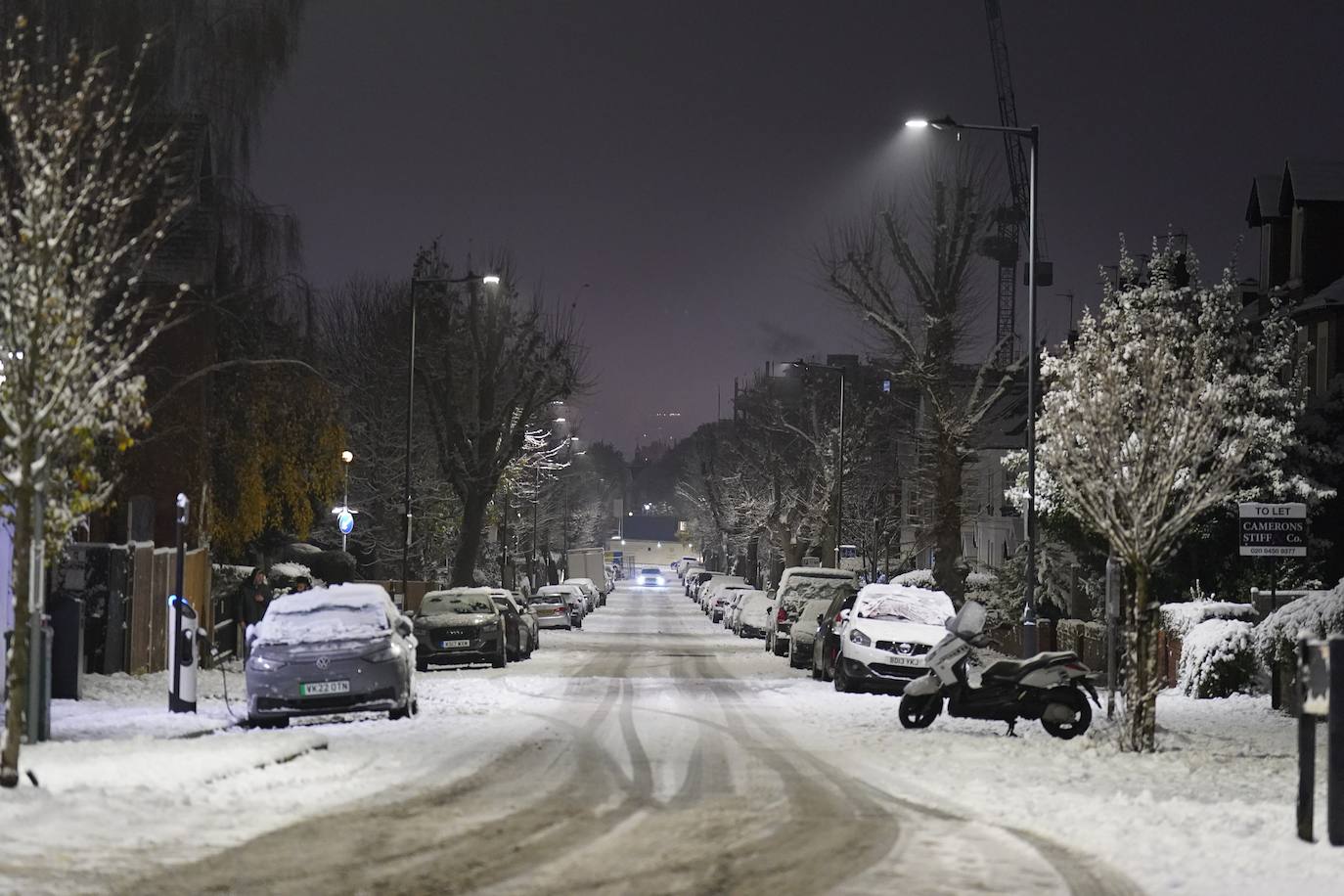 Espectacular nevada en Londres