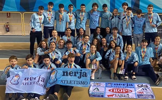 El Trops-Cueva de Nerja, campeón de España de atletismo en féminas sub-16 y subcampeón en masculino