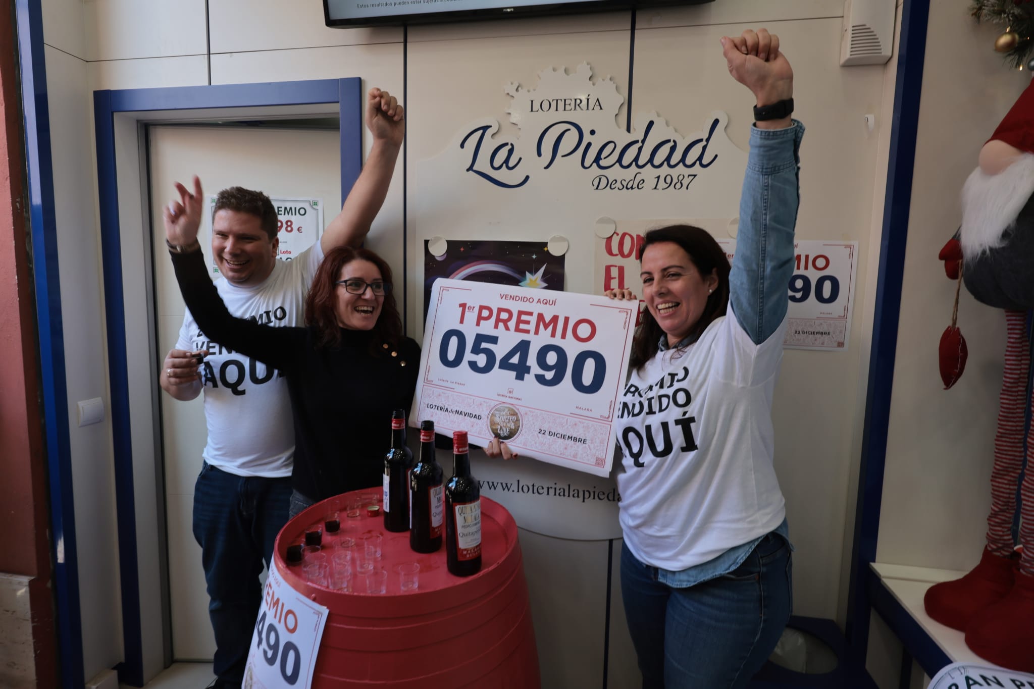 Los agraciados de la Lotería de Navidad en Málaga
