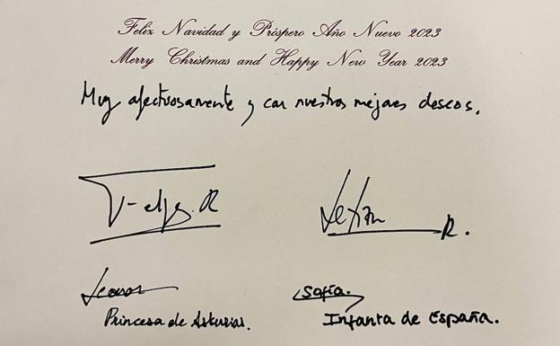 Así es la felicitación navideña de los Reyes de España 2022