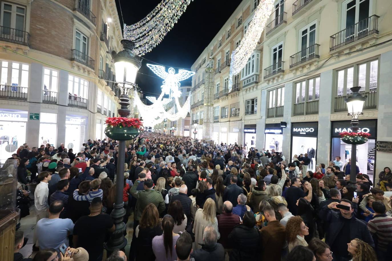 El Centro de Málaga, lleno después de Navidad