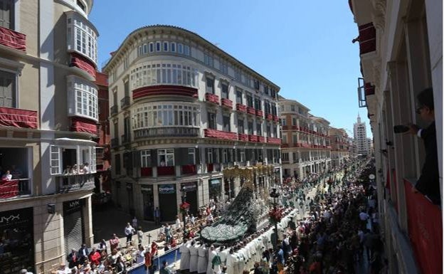 El Tribunal Económico acuerda que en Málaga hay que pagar el 21% de IVA por ver las procesiones en el recorrido oficial