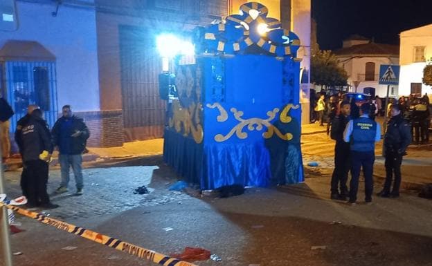 Una fallecida y un niño de dos años grave en un accidente en la cabalgata de Reyes Magos de Marchena