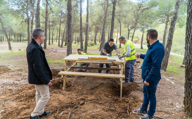 Así está quedando el área recreativa de El Pinarillo de Nerja