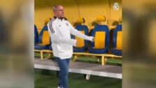 Cristiano, en el entrenamiento del Real Madrid en Riad