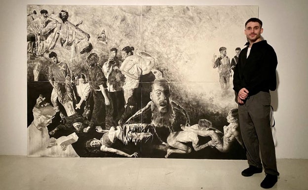 El arte de Eduardo Urdiales arde en la Facultad de Bellas Artes